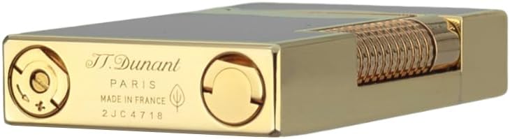 Black Lacquer & Gold Lighter, Le Grand Lighters, Clear Sound, Adjustable Soft Flame, Unique Gift for Men Dad Husband Gift Collect